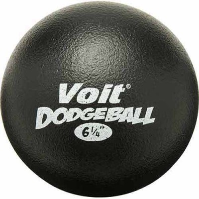Voit® Tuff 6.25 in. Dodgeball, Black/White   554230697